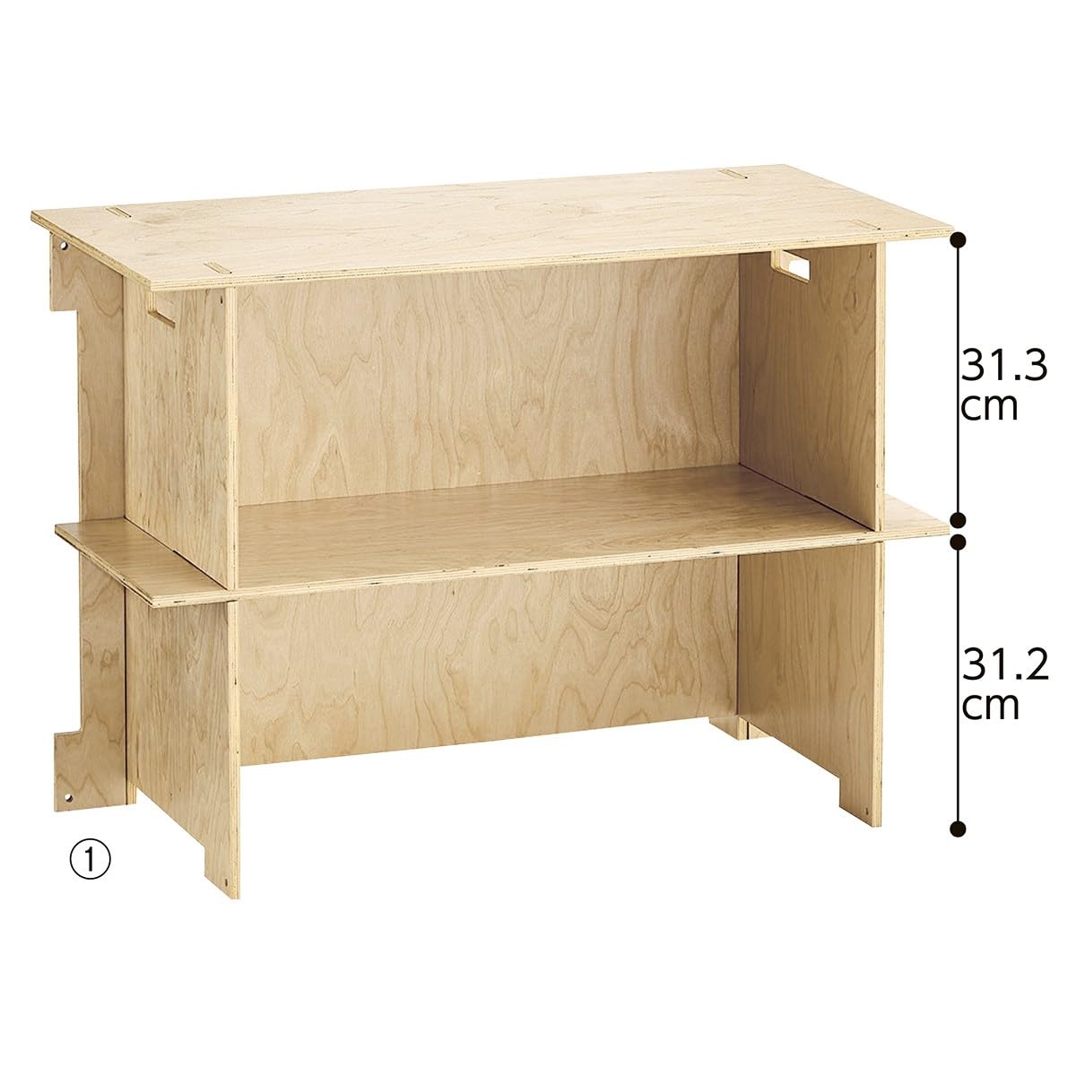Amazon｜木製簡易ラック 幅90×奥行45×高さ65cm 1台 【 簡単組立